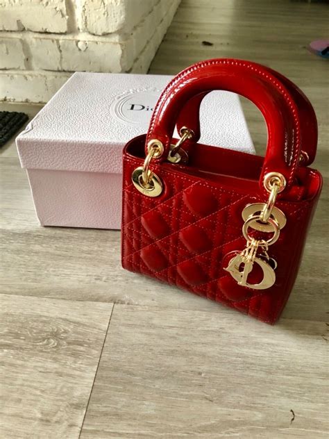 lady dior small red|lady dior cherry red.